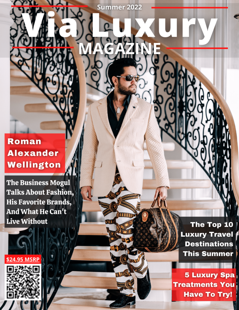 Roman Alexander Wellington On Via Luxury Magazine Cover